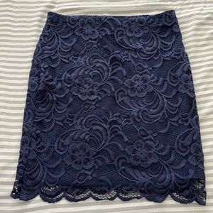 SMALL Navy Blue Skirt